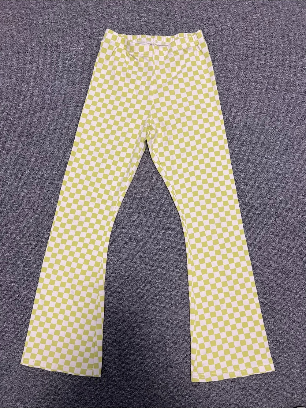 Checkerboard Flare Kids Leggings 10-12T